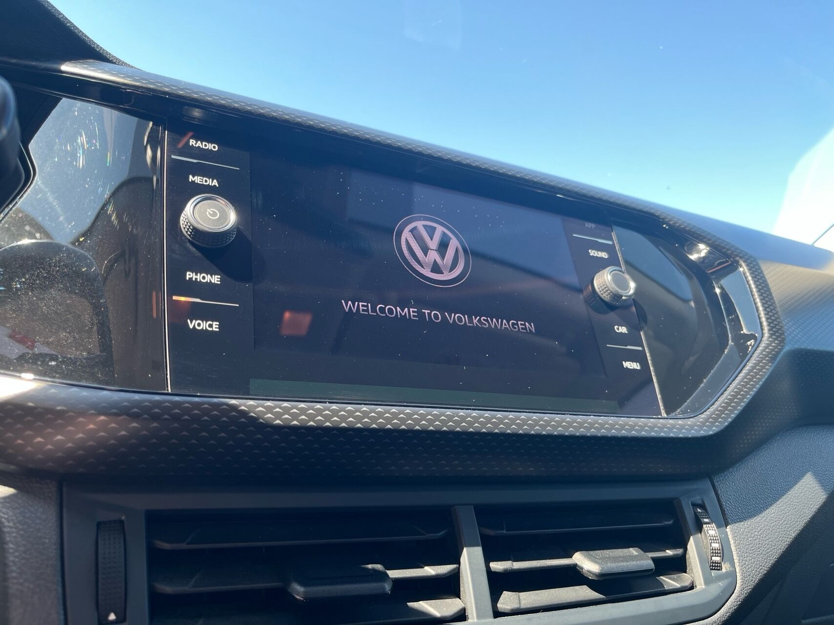 Blå VW T-Cross fra 2019