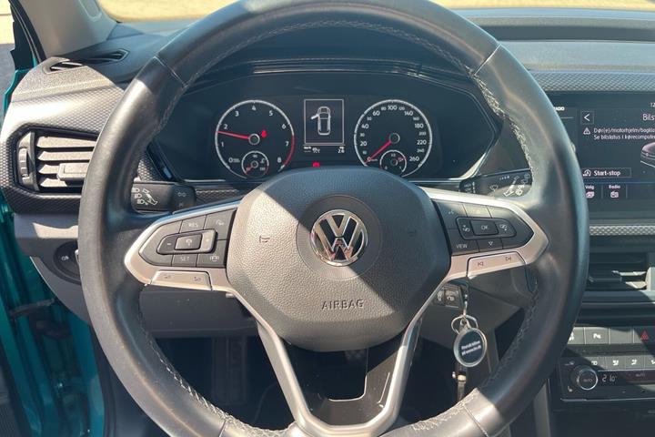 Blå VW T-Cross fra 2019