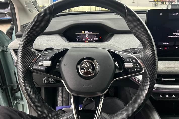 Grøn Skoda Enyaq fra 2021