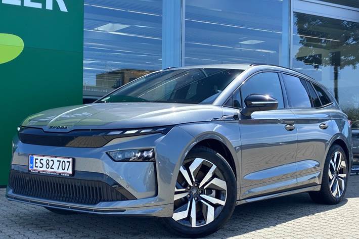 Grå Skoda Enyaq fra 2026
