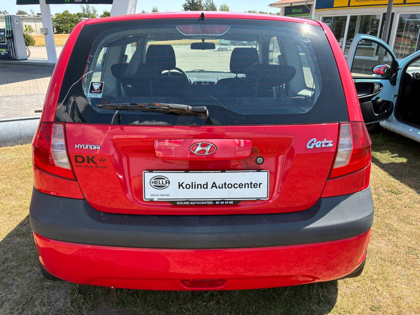 Rød Hyundai Getz fra 2008