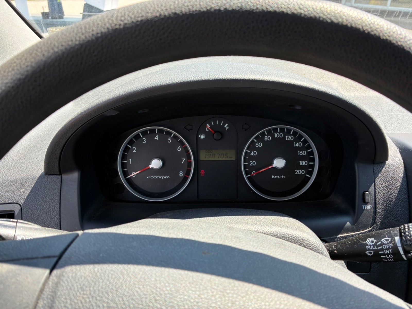 Rød Hyundai Getz fra 2008