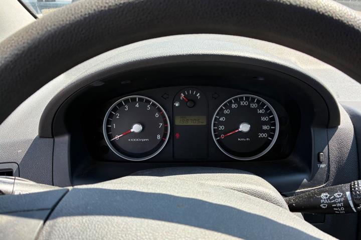 Rød Hyundai Getz fra 2008
