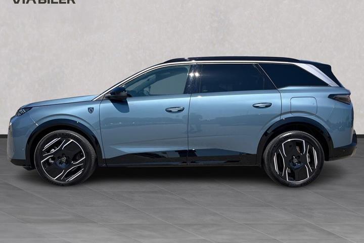 Blå Peugeot e-5008 fra 2025