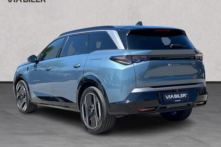 Blå Peugeot e-5008 fra 2025