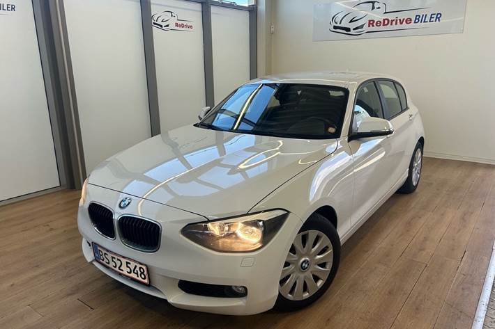 Hvid BMW 116d fra 2014