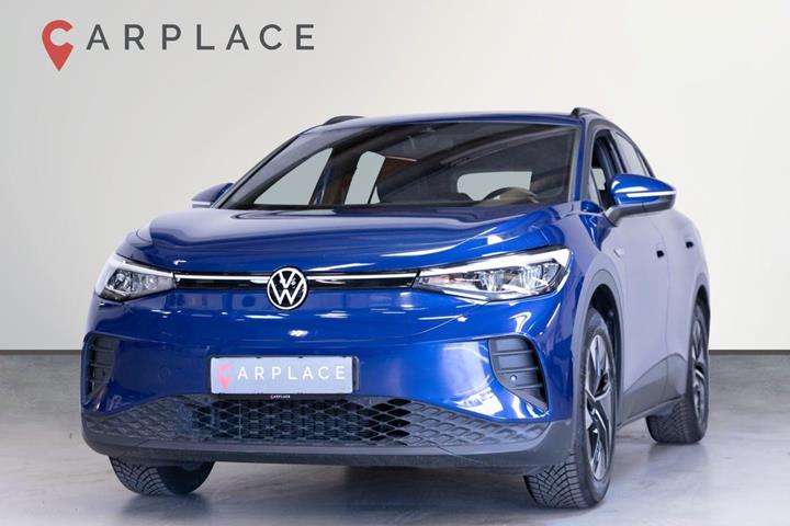Blå VW ID.4 fra 2023 set udefra
