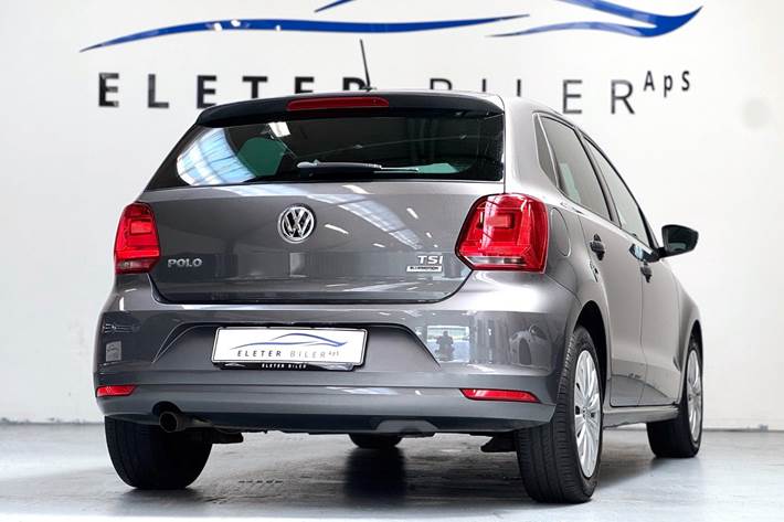 Grå VW Polo fra 2017