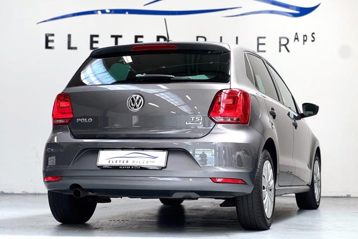 Grå VW Polo fra 2017