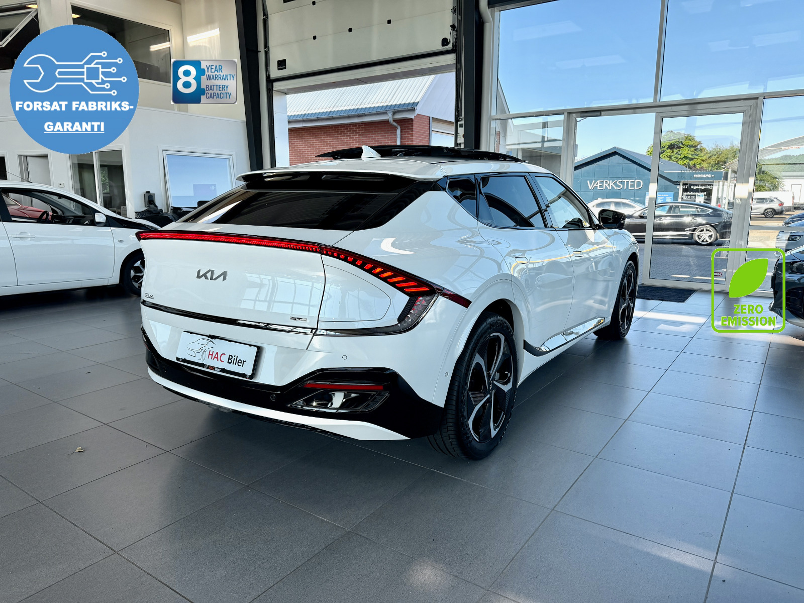 Hvid Kia EV6 fra 2024
