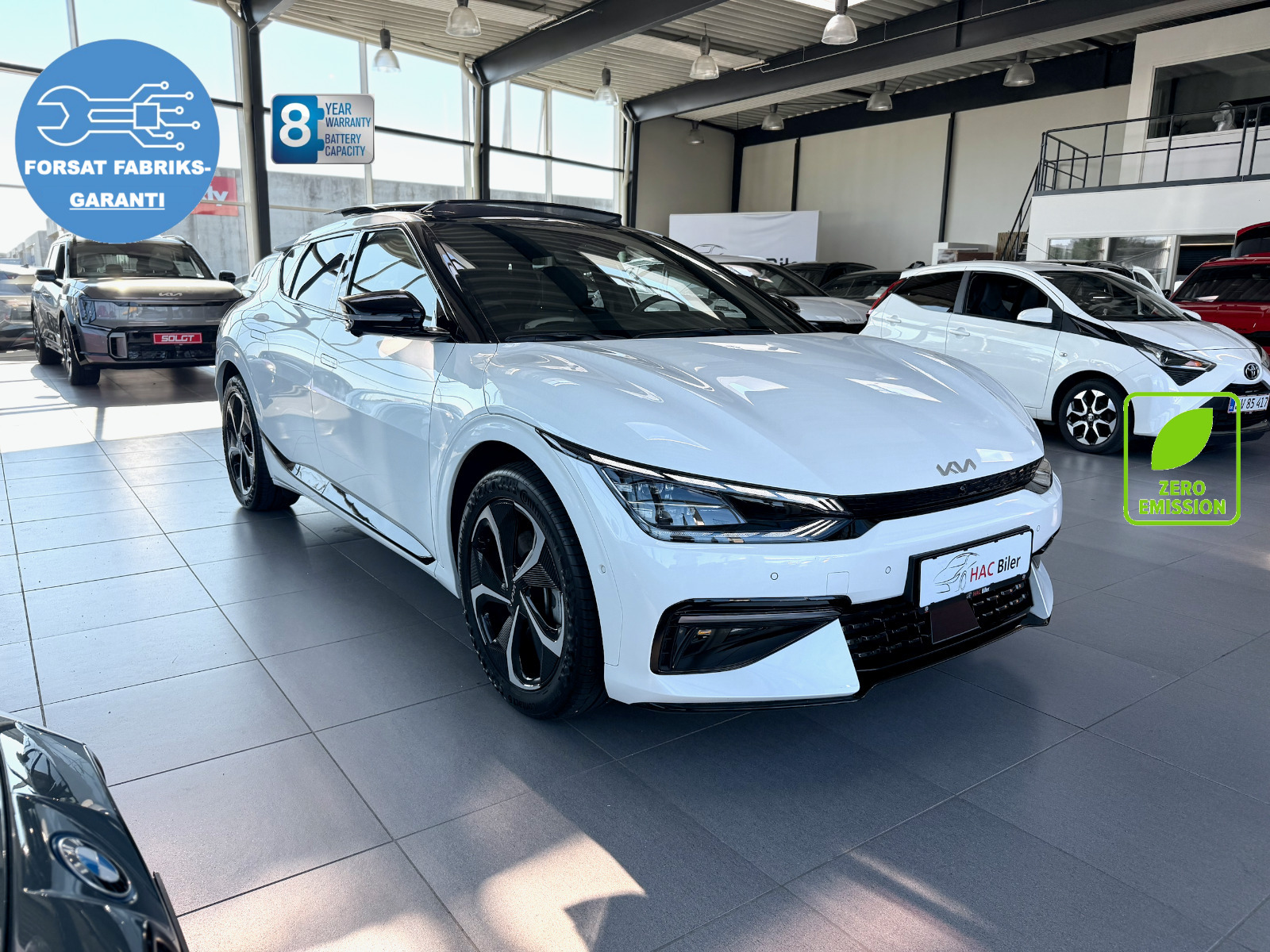 Hvid Kia EV6 fra 2024
