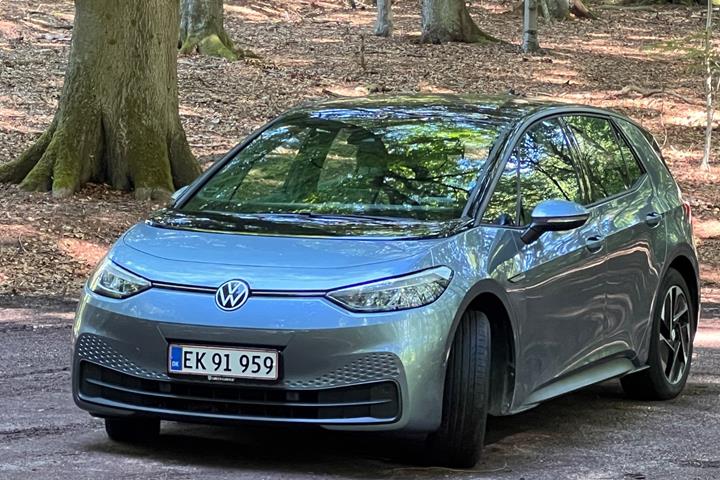 Blå VW ID.3 fra 2022