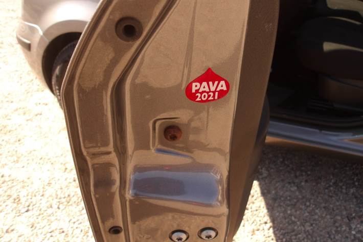 Grå Fiat Panda fra 2012