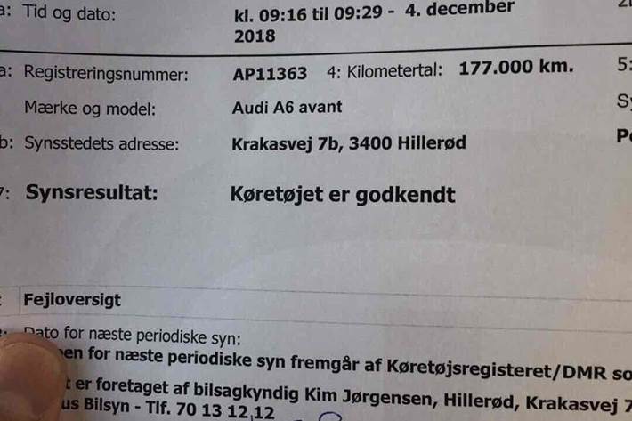 Sort Audi A6 fra 2006