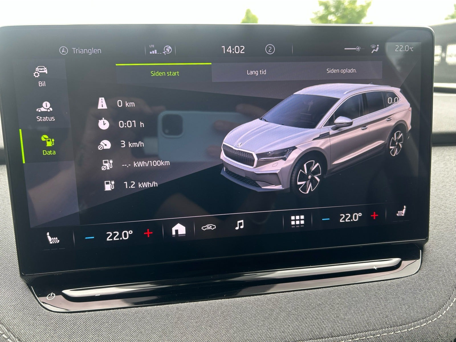 Sort Skoda Enyaq fra 2021