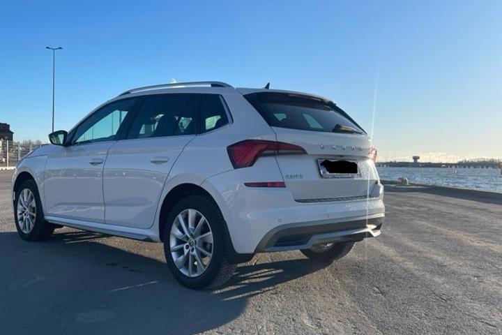 Hvid Skoda Kamiq fra 2021