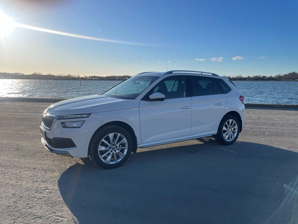 Hvid Skoda Kamiq fra 2021