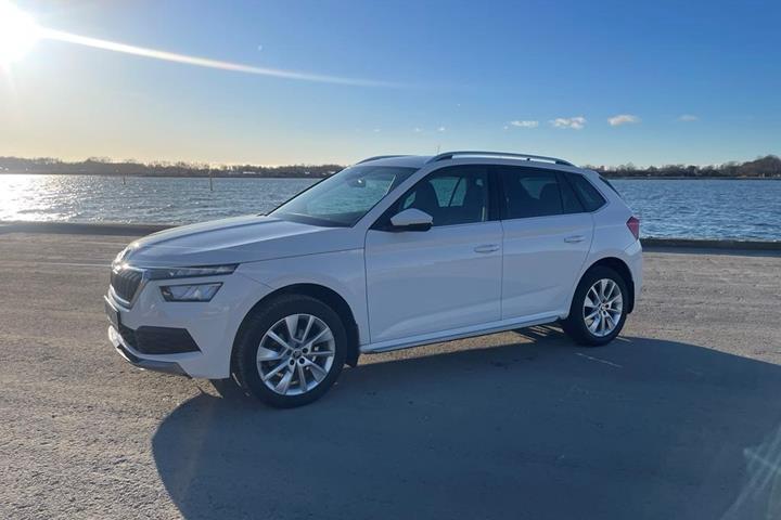 Hvid Skoda Kamiq fra 2021