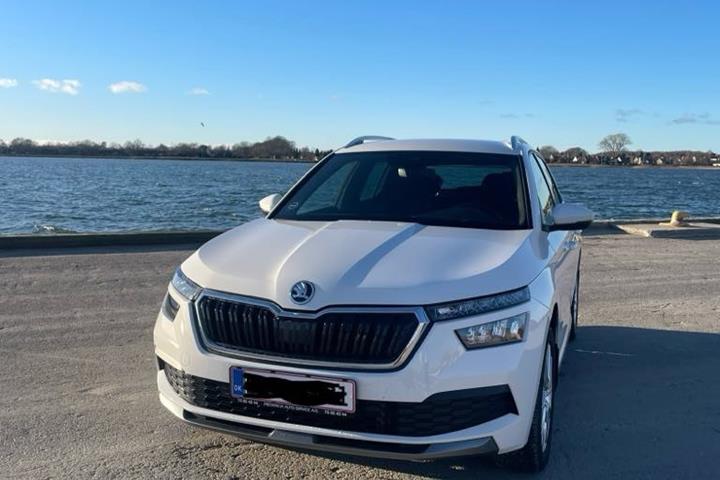 Hvid Skoda Kamiq fra 2021