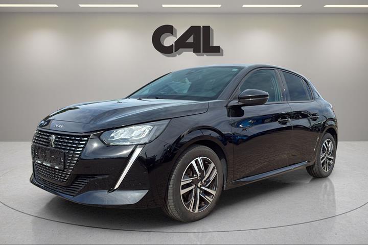 Sort Peugeot 208 fra 2021 set udefra