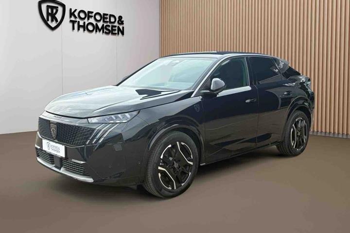 Sort Peugeot e-3008 fra 2025 set udefra