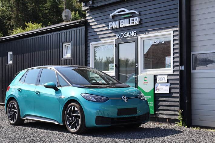 Blå VW ID.3 fra 2021