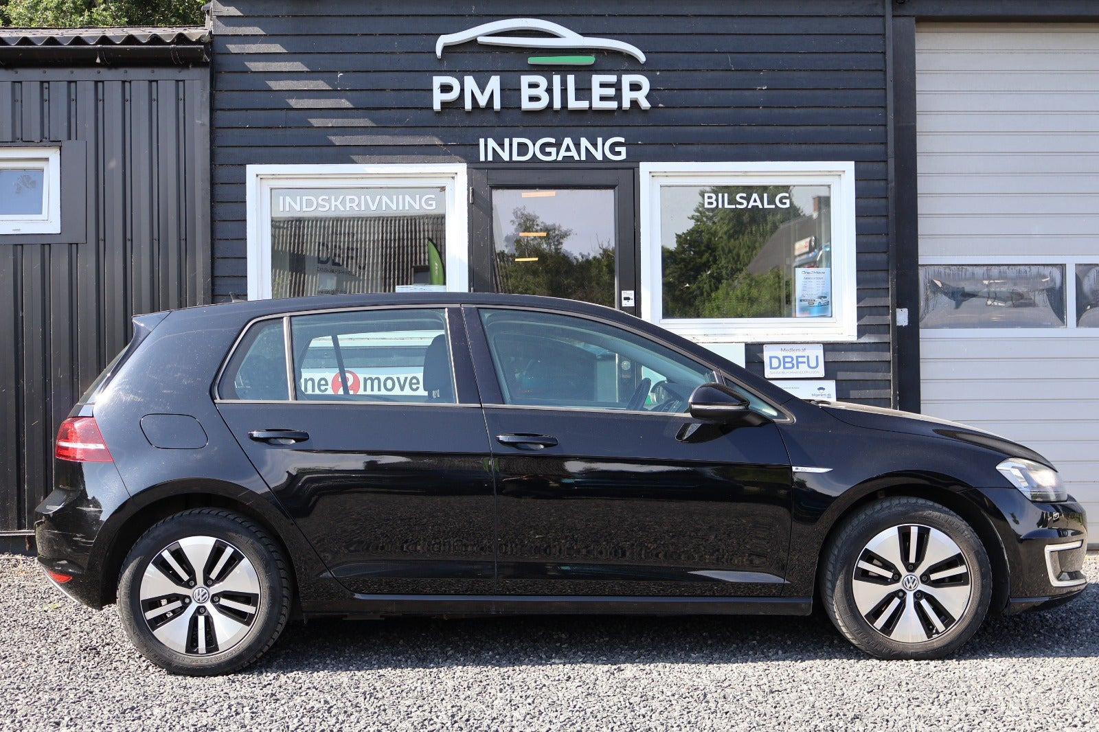 Sort VW e-Golf VII fra 2017