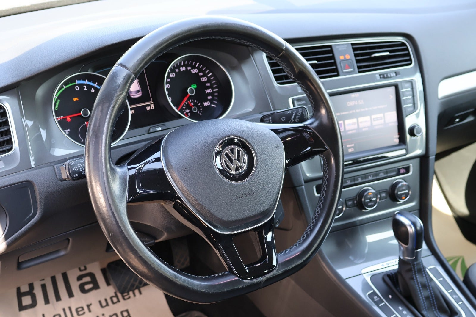Sort VW e-Golf VII fra 2017