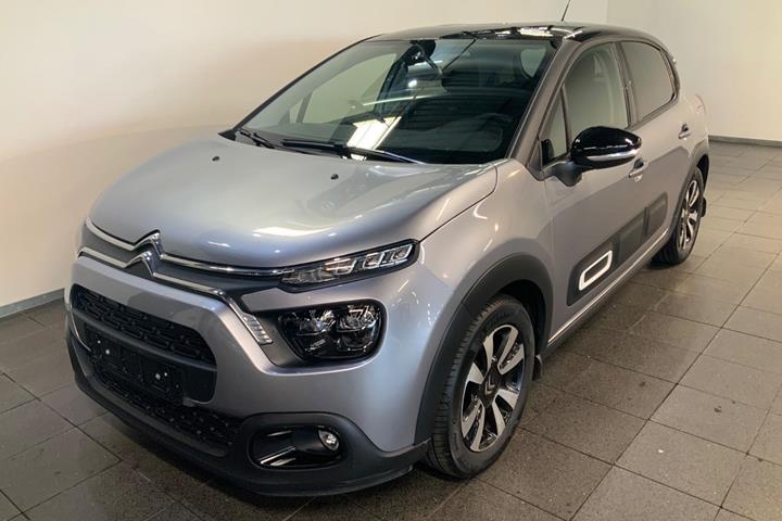 Grå Citroën C3 fra 2021 set udefra