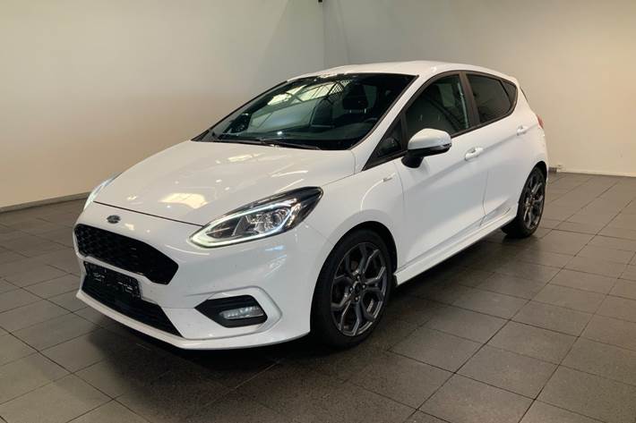 Hvid Ford Fiesta fra 2018
