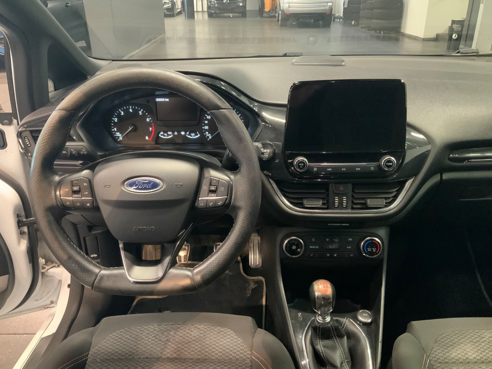Hvid Ford Fiesta fra 2018