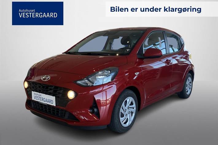 Rød Hyundai i10 fra 2020