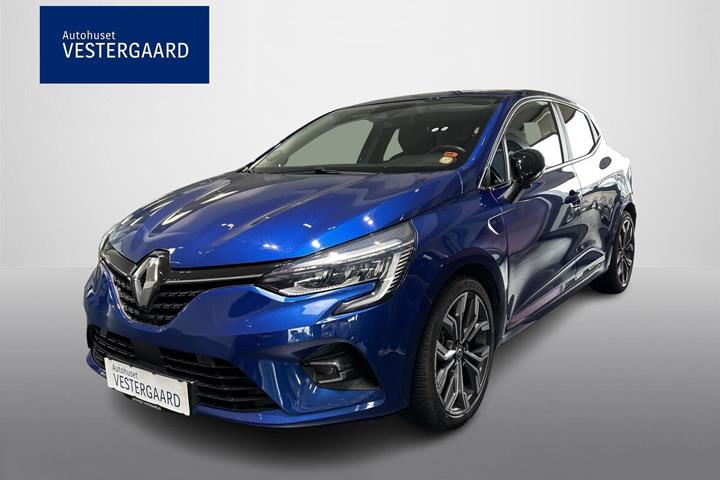 Blå Renault Clio V fra 2020 set udefra