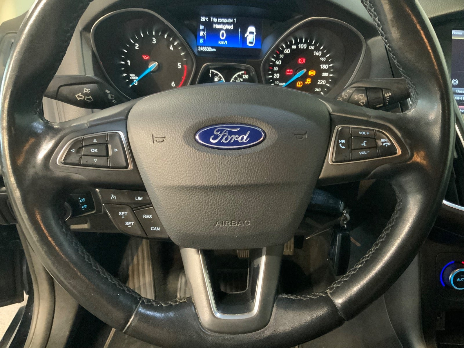 Sort Ford Focus fra 2016