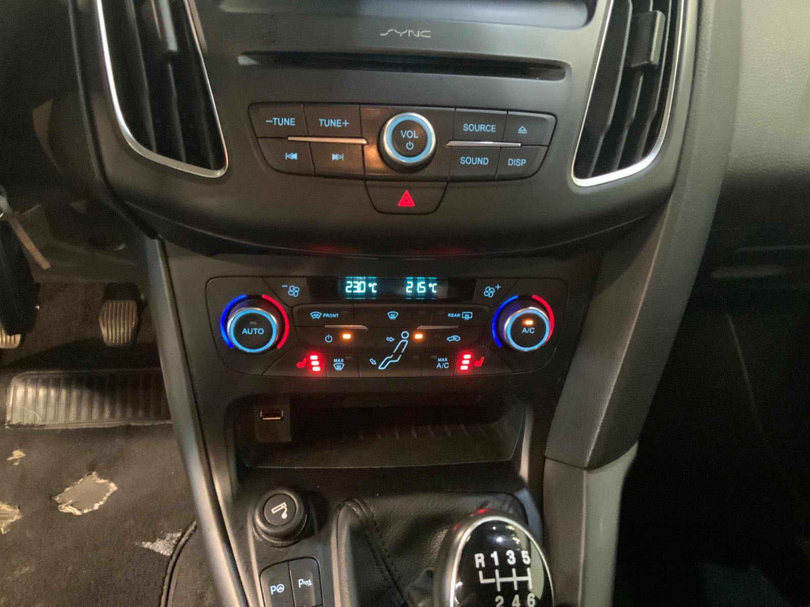 Sort Ford Focus fra 2016