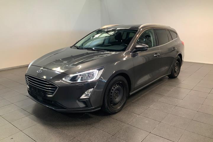 Grå Ford Focus fra 2019 set udefra
