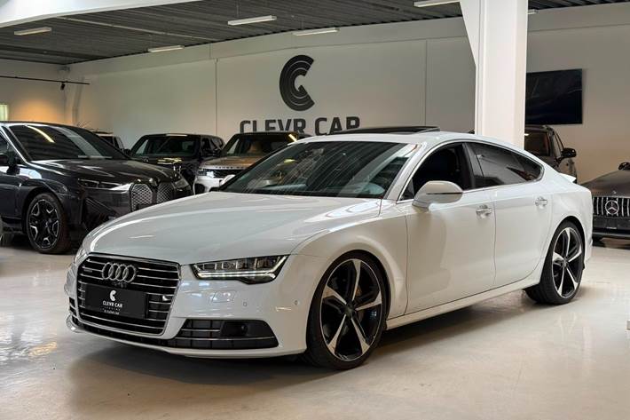 Hvid Audi A7 fra 2014