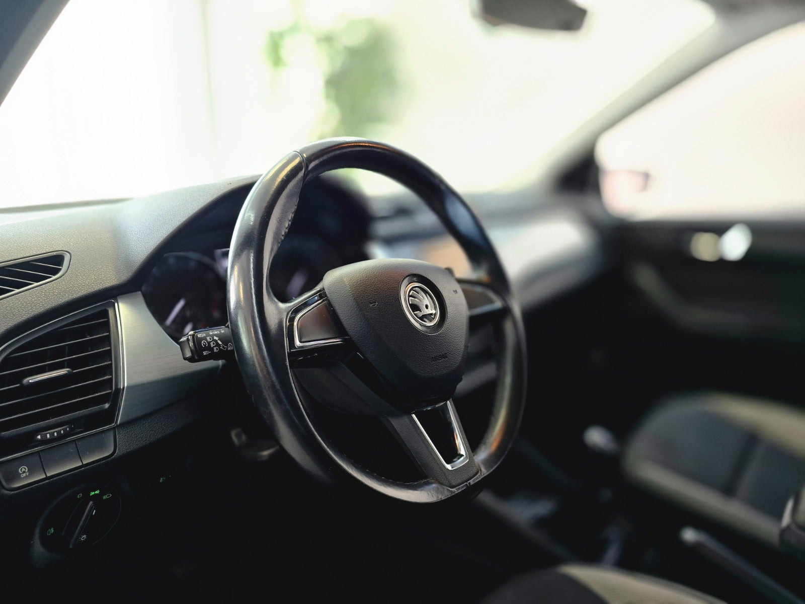 Sort Skoda Fabia fra 2018