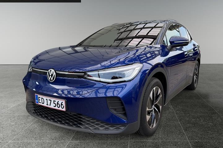 Blå VW ID.4 fra 2024 set udefra
