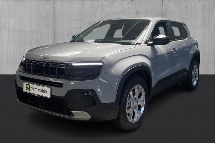 Grå Jeep Avenger fra 2025 set udefra