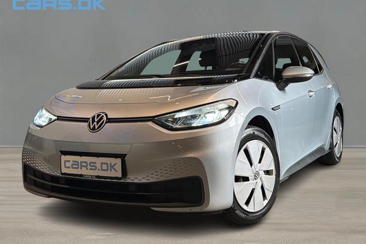 Sølv VW ID.3 fra 2023 set udefra