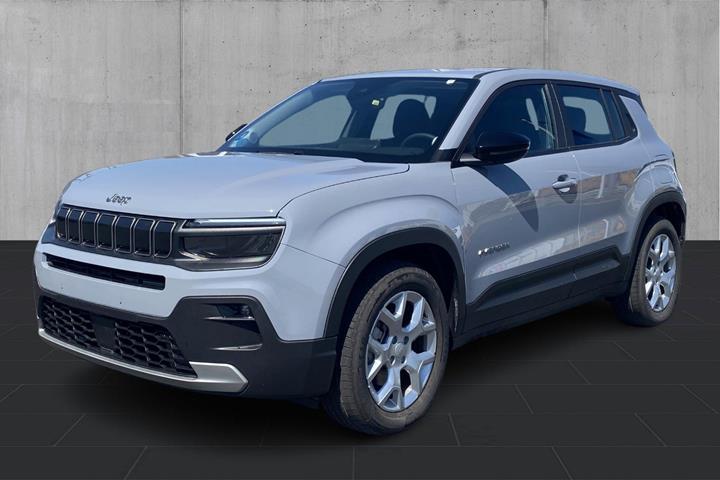 Grå Jeep Avenger fra 2025 set udefra