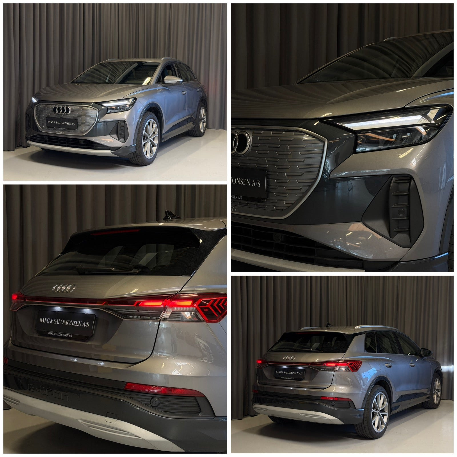 Grå Audi Q4 e-tron fra 2022