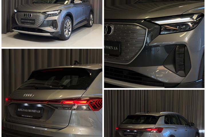 Grå Audi Q4 e-tron fra 2022