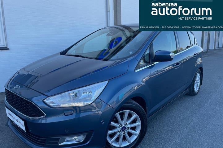 Blå Ford C-MAX fra 2019 set udefra