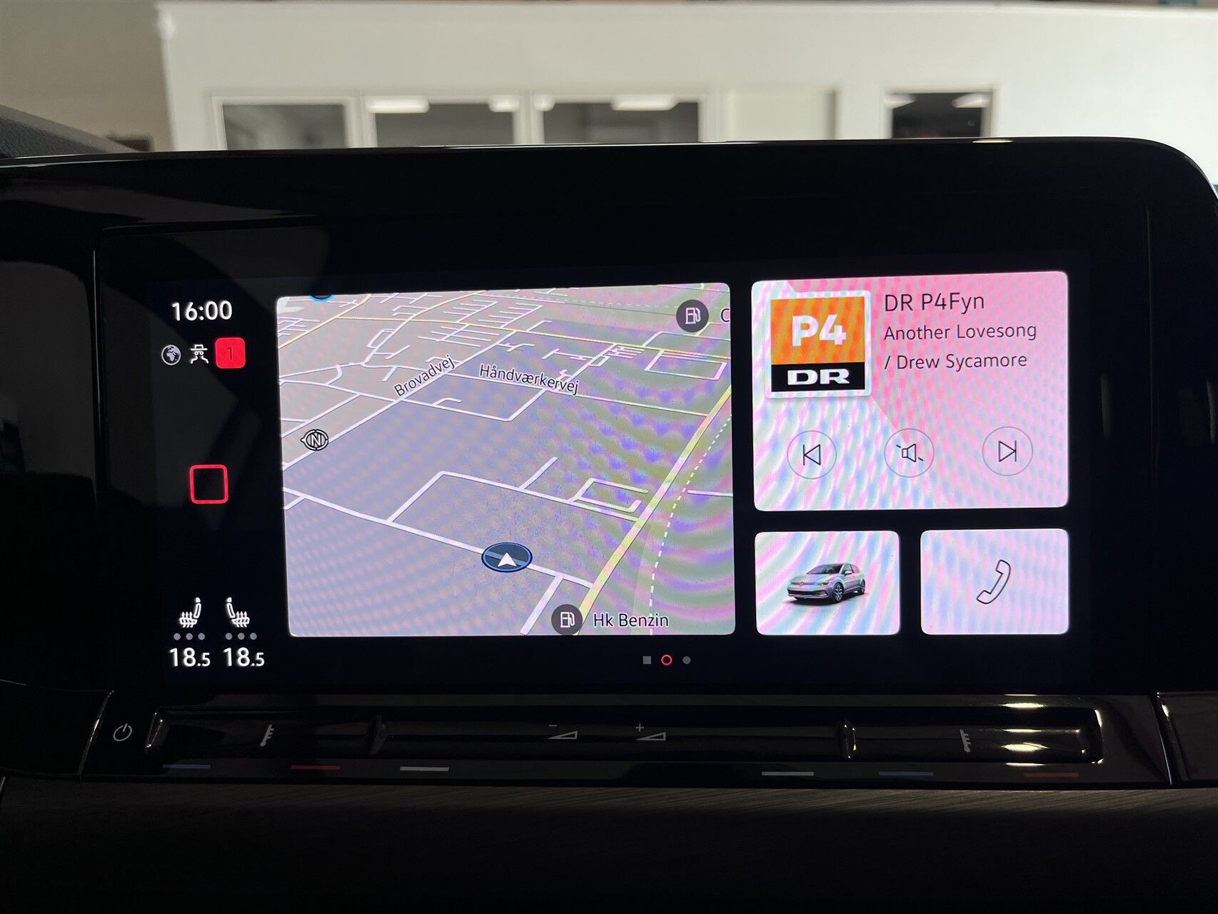 Sølv VW Golf fra 2020