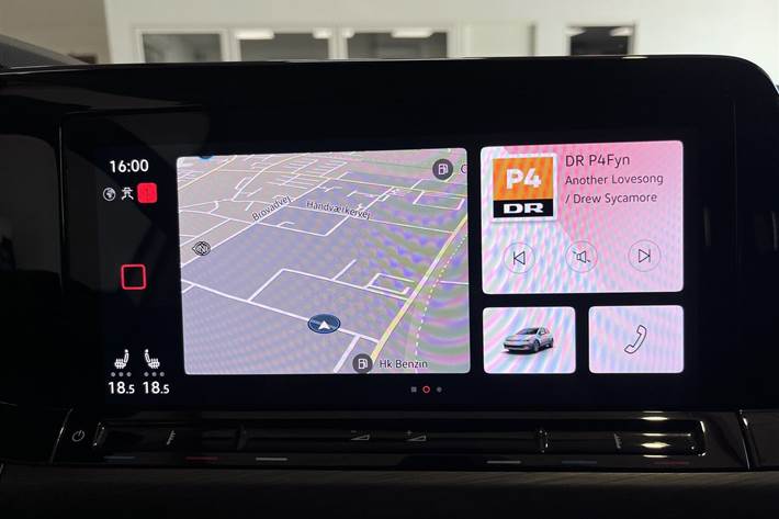 Sølv VW Golf fra 2020