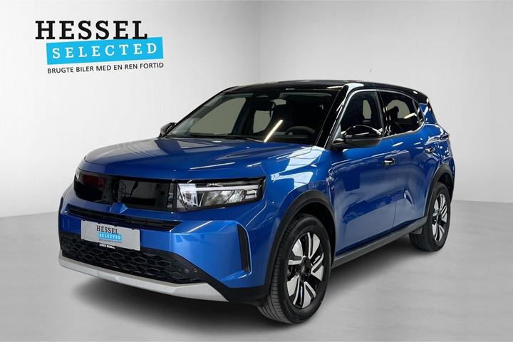 Blå Opel Frontera fra 2025 set udefra