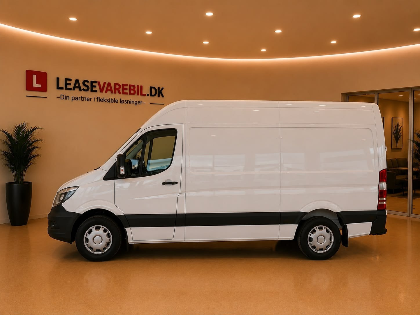 Hvid Mercedes Sprinter 316 fra 2017