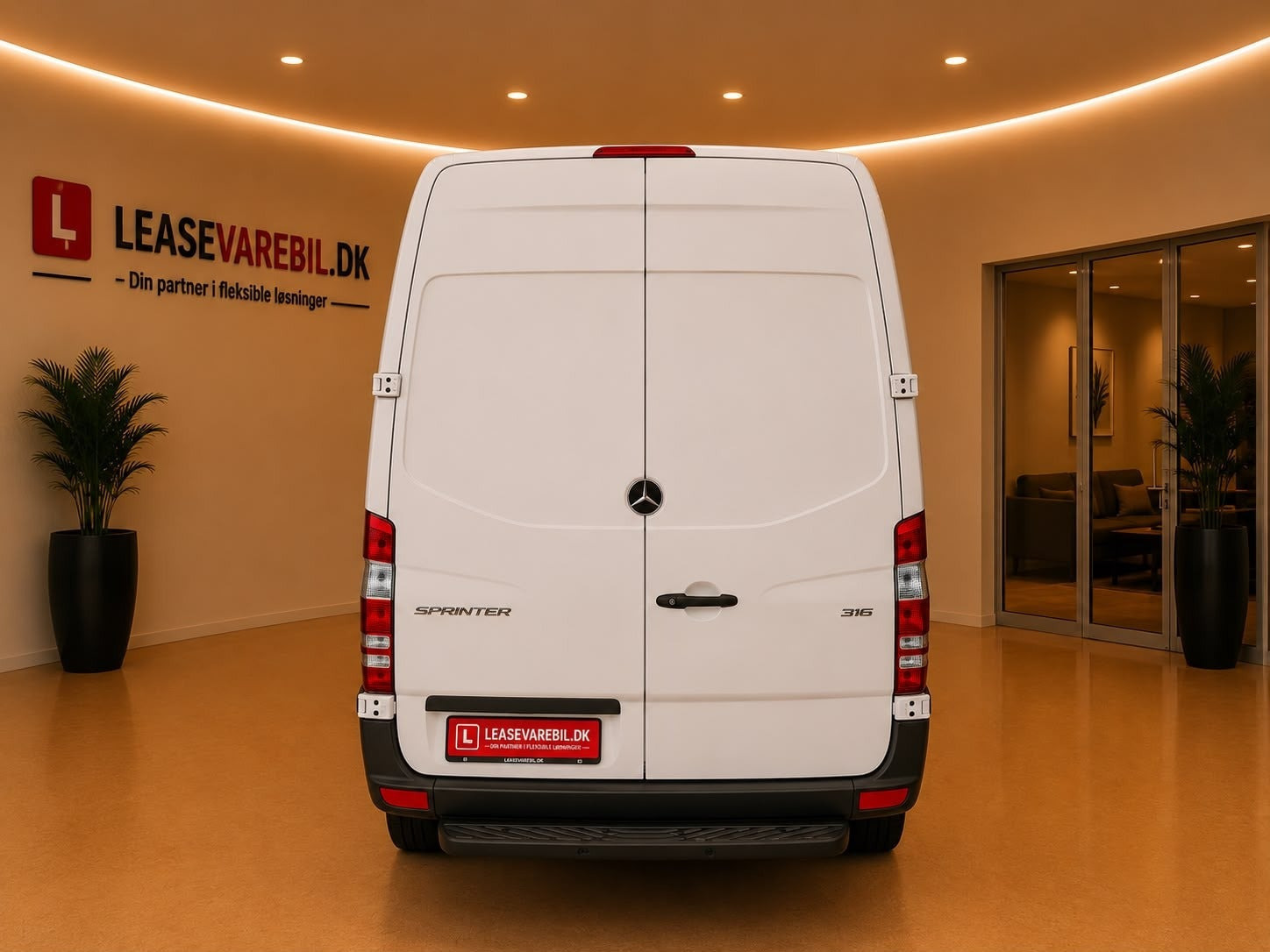 Hvid Mercedes Sprinter 316 fra 2017